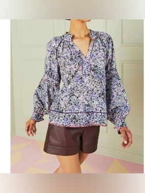 MARIE OLIVER pippa blouse in dapple mix